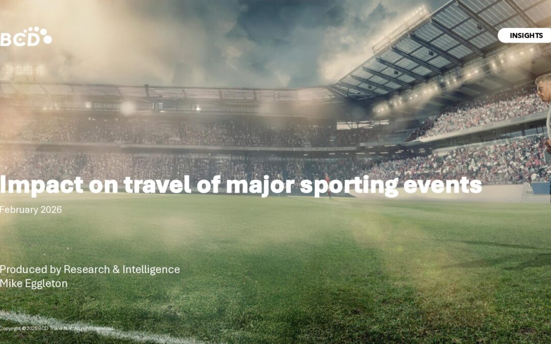 Impacto real de los grandes eventos deportivos en viajes y hoteles: lo que debe saber (análisis BCD TRAVEL)